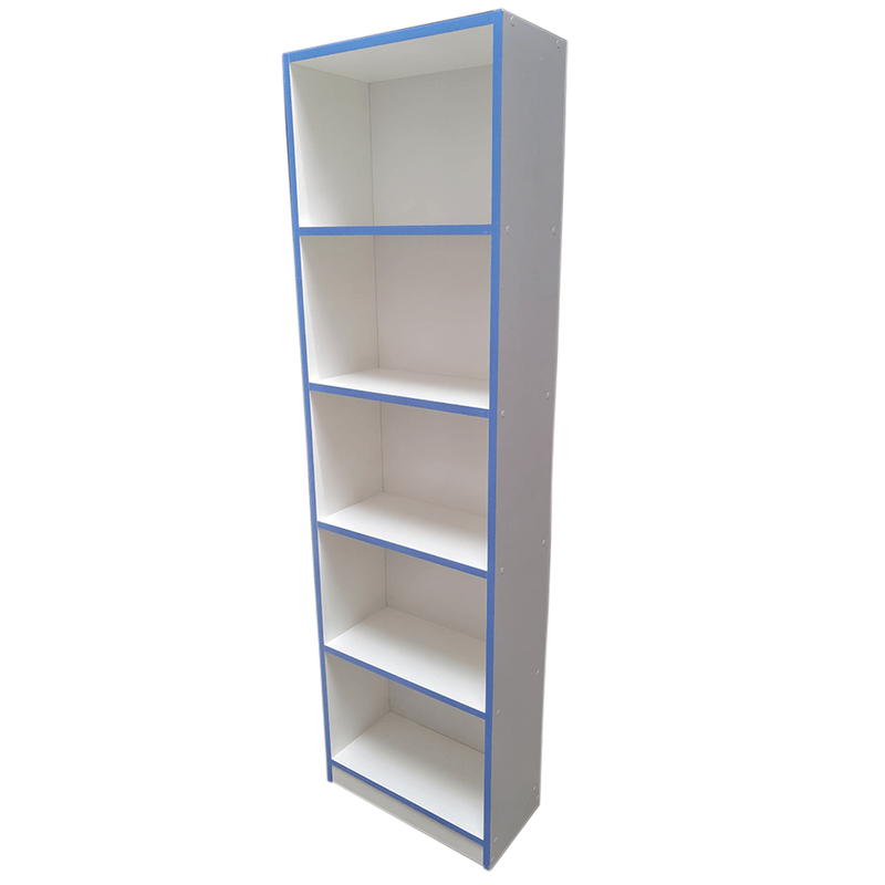 Librero_Juvenil_Blanco_Borde_Azul