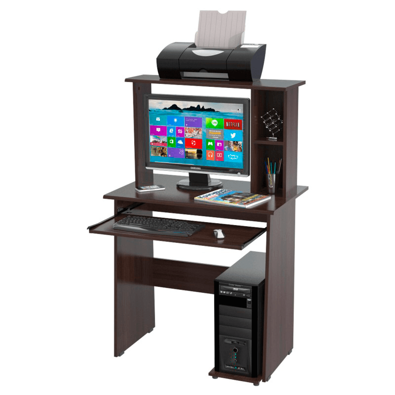 Escritorio_Computo_Estante_Wengue