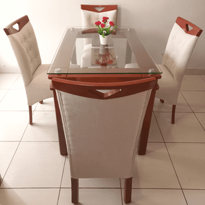 Juego de Comedor 4 Sillas Natural
