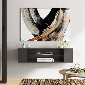 Mueble para TV Moderno Negro 55 Pulgadas