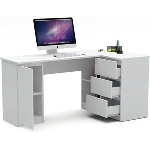 Escritorio en L Gerencial Blanco 150cm