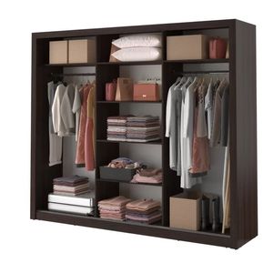 Closet de Melamina Moderno Wengue 250cm
