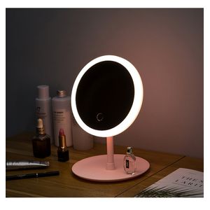 Espejo para Maquillaje Luces 3 Niveles LED Rosa