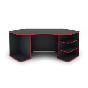 Escritorio Gamer Moderno Negro 198cm