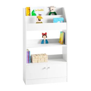 Librero Infantil Moderno Blanco 106cm