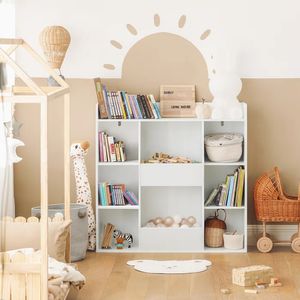 Estante Librero Infantil Blanco 104cm