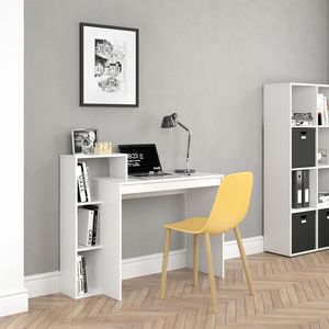 Escritorio Librero Moderno Blanco