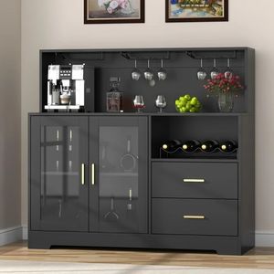 Bar Vinero Moderno Negro 120cm