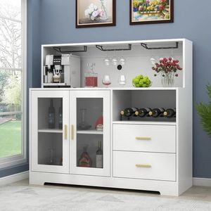 Bar Vinero Moderno Blanco 120cm