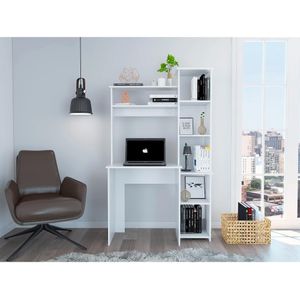 Escritorio Estante de Melamina Blanco 98cm