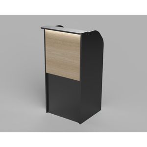 Counter de Recepción Negro Malva 60cm