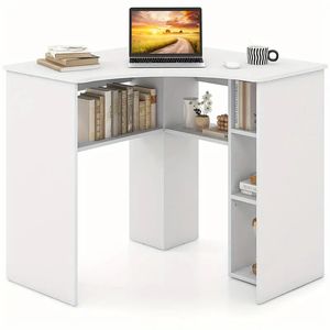 Escritorio Esquinero Moderno Blanco 86cm