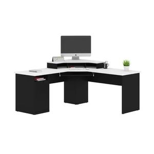 Escritorio de Melamina Gerencial Negro 180cm