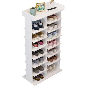 Zapatera de Melamina Moderno Blanco 52cm