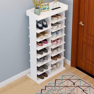 Zapatera de Melamina Moderno Blanco 52cm