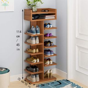 Zapatera de Melamina Cedro 114cm
