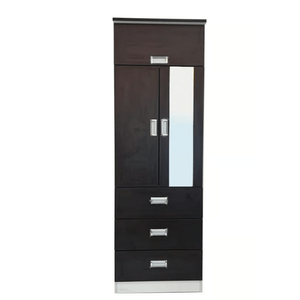 Ropero de Melamina 2 Puertas Wengue 60cm