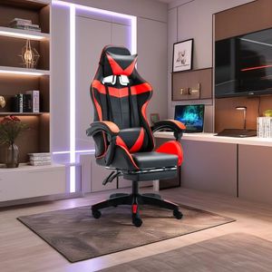 Silla Gamer Ergonómica Reclinable Rojo MC409